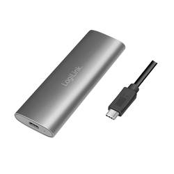 LogiLink UA0389 Pouzdro pro SSD M.2 USB-C™ (USB 3.2 Gen 2) 10 GBit/s M.2 PCIe NVMe, M.2 SATA 2230, 2242, 2260, 2280 UA0389