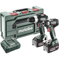 Metabo BSLBL+SSWLT300BL aku vrtací šroubovák, aku rázový utahovák, 18 V, 5.2 Ah Li-Ion akumulátor, vč. nabíječky, 685203000