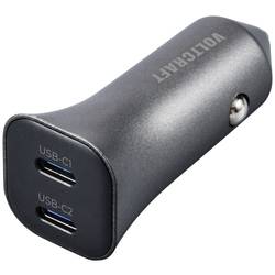VOLTCRAFT CPS-40W/ 2 VC-RA401 USB nabíječka, 2x USB-C®, 40 W, Power Delivery 3.0, stříbrnočerná
