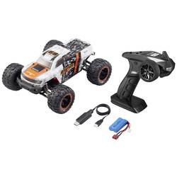 Reely RaVage 4x4 V2 oranžová/bílá komutátorový 1:16 RC model auta elektrický monster truck 4WD (4x4) RtR 2,4 GHz vč. akumulátorů a kabelu k nabíjení