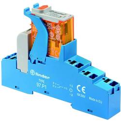 Finder 4C.P1.9.024.0050 vazební relé s LED diodou , 24 V/DC, 16 A, 1 přepínací kontakt, 1 ks