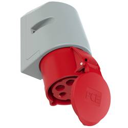PCE PC Electric 125-6tt CEE zásuvka na stěnu, 32 A, 5pólová, 400 V, 1 ks
