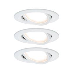 Paulmann 93485 Nova vestavné svítidlo, LED, LED, 18 W, bílá (matná), sada 3 ks