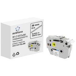 páska do štítkovače Renkforce RF-LT-BTZe261 kompatibilní náhradní Brother TZe-261 36 mm Barva pásky: bílá Barva písma: černá 8 m