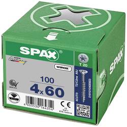 SPAX 0191010400603 R 88091 Senkkopf/T-STAR TG šroub do dřeva 4 mm 60 mm T-STAR plus ocel WIROX 100 ks