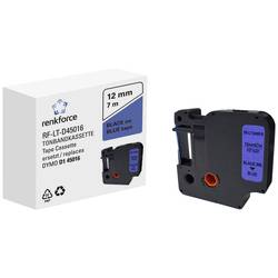 Renkforce RF-LT-D45016 kompatibilní náhradní DYMO D1 - 45016 12 mm Barva pásky: modrá Barva písma: černá 7 m