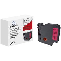 Renkforce RF-LT-D40917 kompatibilní náhradní DYMO D1 - 40917 9 mm Barva pásky: červená Barva písma: černá 7 m