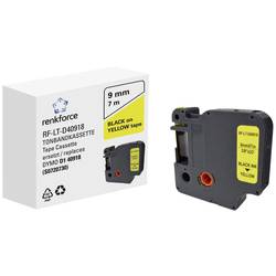 Renkforce RF-LT-D40918 kompatibilní náhradní DYMO D1 - 40918 9 mm Barva pásky: žlutá Barva písma: černá 7 m