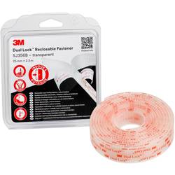 3M Dual Lock pásek se suchým zipem, lepicí, (d x š) 2.5 m x 25 mm, transparentní, 1 ks