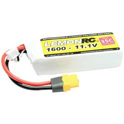 LemonRC 15714 akupack Li-Pol (modelářství), 11.1 V, 1600 mAh, články 3, 35 C, Softcase, XT60