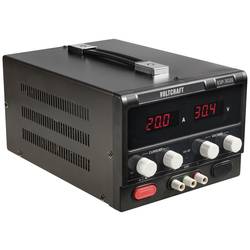 VOLTCRAFT ESP-3020 laboratorní zdroj s nastavitelným napětím, 0 - 30 , 0 - 20 A, 600 W, zásuvka 4 mm , kompaktní forma, výstup 1 x, VC-12609900