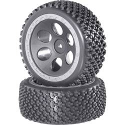 Reely 1:10 Buggy kompletní kola Rally design s otvory šedá 2 ks