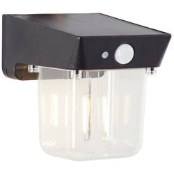 Brilliant Parson G40435/06 venkovní solární nástěnné osvětlení s PIR senzorem LED 2 W černá
