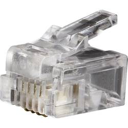 Klein Tools VDV826-601 Telefonní zástrčka RJ11 6P4C VDV826-601 Počet pólů 6P4C transparentní 1 ks