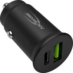Ansmann InCar Charger CC230PD USB nabíječka, 1x USB A , 1x USB-C®, 30 W, Dodávka energie, černá