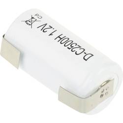 Mexcel D-C2500B speciální akumulátor Malé mono pájecí špička ve tvaru U, Flat-Top Ni-Cd 1.2 V 2500 mAh