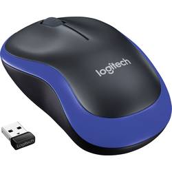 Logitech M185 optická drátová myš, bezdrátový, 3 tlačítko, 1000 dpi, modrá