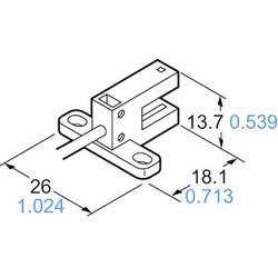 Panasonic vidlicová světelná závora PM-T45-C3 PM-T45-C3 typ T spínání za světla, spínání za tmy 5 - 24 V/DC 1 ks