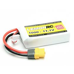 LemonRC 15709 akupack Li-Pol (modelářství), 11.1 V, 1000 mAh, články 3, 35 C, Softcase, XT60