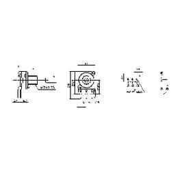 Potentiometer Service 2008 otočný potenciometr Mono 0.2 W 100 kΩ 1 ks