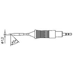 Weller RTM 012 B pájecí hrot oblý, zkosený 45° Velikost hrotů 1.2 mm Obsah 1 ks