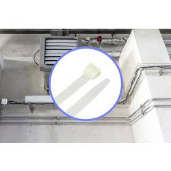 TRU COMPONENTS TC-12533312, stahovací pásky, 12.7 mm, 280 mm, přírodní bílá , HVAC, 100 ks