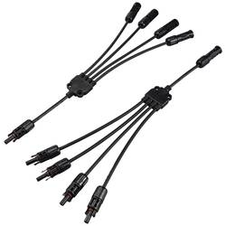 Sygonix SY-6407994 Připojení solárního systému kabelový adaptér, černá, 46.5 cm
