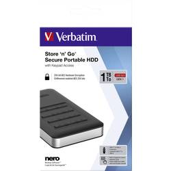 Verbatim Store n Go Secure Portable, Store n Go Secure Portable, 1 TB, externí HDD 6,35 cm (2,5), USB 3.2 (Gen 2) , černá, 53401