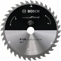 Bosch Accessories PRO Wood cordless 2608837686 tvrdokovový pilový kotouč 165 x 20 mm Počet zubů (na palec): 36 1 ks