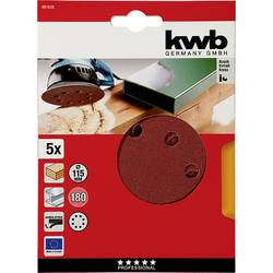 kwb 491818 brusný kotouč Průměr 115 mm Zrnitost=180 5 ks