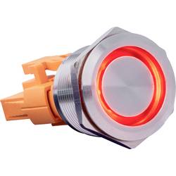 Joy-it BUTTON22B-L-RD spínač s reverzací 250 V/AC 7 A 1x zap/(vyp) s aretací červená (Ø x v) 25 mm x 40.40 mm IP67, IK10 1 ks