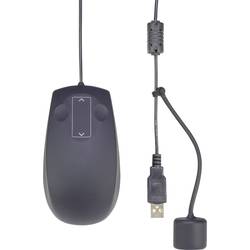 Renkforce IP68 Industrial laserová drátová myš, USB, 3 tlačítko, 1000 dpi, černá