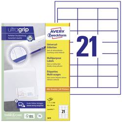 Avery-Zweckform 3670 univerzální etikety 64 x 36 mm papír bílá 2100 ks trvalé laserová tiskárna, barevná laserová tiskárna