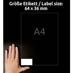 Avery-Zweckform 3670 univerzální etikety 64 x 36 mm papír bílá 2100 ks trvalé laserová tiskárna, barevná laserová tiskárna