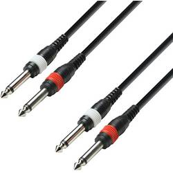 Adam Hall K3TPP0300 jack nástroje kabel [2x jack zástrčka 6,3 mm (mono) - 2x jack zástrčka 6,3 mm (mono)] 3 m černá