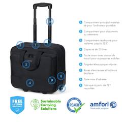 Dicota kufřík na kolečkách pro notebooky Laptop Roller Top Traveller Eco BASE Max. velikost: 40,6 cm (16) černá