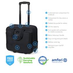 Dicota kufřík na kolečkách pro notebooky Laptop Roller Top Traveller Eco BASE Max. velikost: 40,6 cm (16) černá