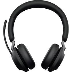Jabra Evolve2 65 MS telefon Headset otevřená (On Ear) Bluetooth® stereo černá regulace hlasitosti, Indikátor nabití, Vypnutí zvuku mikrofonu
