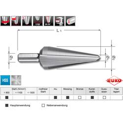 RUKO 101004 HSS kuželový vrták, délka 89 mm, 1 ks