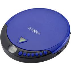 přenosný CD přehrávač Discman s FM rádiem Reflexion PCD510MF, CD, CD-R, CD-RW, MP3, modrá