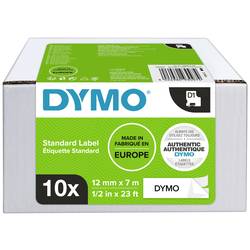 páska do štítkovače sada 10 ks DYMO D1 2093097 polyester Barva pásky: bílá Barva písma:černá 12 mm 7 m
