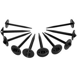 ProPlus 361736 Heringset Kunststoff - 10 Stück für Bodenplanen und Zeltteppiche 7.5 cm x 9 cm 10 ks