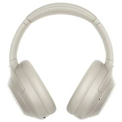 Sony WH1000XM4S.CE7 sluchátka uzavřená (Over Ear) Bluetooth®, Bez kabelu stříbrná Potlačení hluku dotykové ovládání