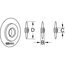 KS Tools 104.5054 řezací kolečko