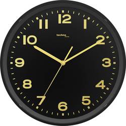 Techno Line WT 8500-1 gold DCF nástěnné hodiny 30 cm x 41 mm černá