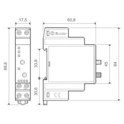 monitorovací relé Finder 19.50.0.024.0000 19.50.0.024.0000, 24 V DC/AC, 1 ks
