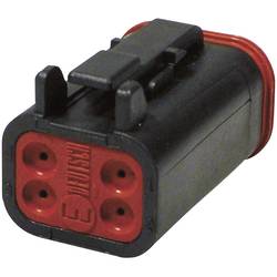 TE Connectivity DT 06-4 S-CE06 kulatý faston zásuvka, rovná Série konektoru: DT Počet kontaktů: 4 1 ks
