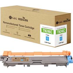 G&G Toner náhradní Brother TN-246C kompatibilní azurová 2200 Seiten Reborn remanufactured 21196