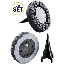Heitronic 500581 Siena LED zahradní svítidlo sada 2 ks LED pevně vestavěné LED tmavě šedá