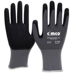 Cimco Standard Skinny Flex schwarz/grau 141266 pletenina pracovní rukavice Velikost rukavic: 9, L EN 388 1 pár